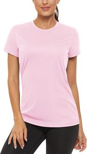 Comfortable Womens Summer O Neck <b>Top</b> Featuring Athletic Design Quick Dry Performance and Lightweight Knitted Fabric Construction - Product Image 5