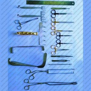 ชุดเครื่องมือผ่าตัดหน้าท้องแบบขายส่ง 19 ชิ้น ชุดเครื่องมือศัลยกรรมพลาสติกสำหรับการผ่าตัดหน้าท้อง ชุดผ่าตัดหน้าท้องแบบครบชุด CE - Product Image 2
