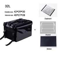 Sac isotherme de livraison de repas pour moto, étanche, 32L/48L/62L/80L, pour extérieur