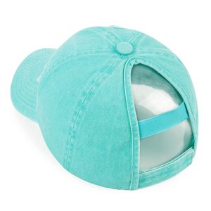 Gorra de Béisbol Vintage Lavada Unisex Ajustable Estilo Urbano Desgastada Sin Estructura de Corona Baja - Product Image 3