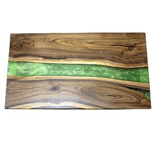 Table de salle à manger unique en résine époxy naturelle avec cadre en métal et finition brillante pour une décoration traditionnelle contemporaine - Product Image 5