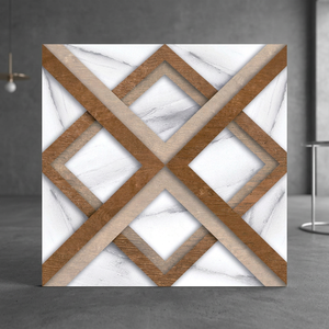 Acabado mate 400x400mm Iris madera gris porcelana baldosas duraderas 40x40cm azulejos para uso gubernamental y comercial - Product Image 4