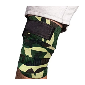 Strength <b>Knee</b> Wraps Men Women Gym Powerlifting <b>Knee</b> Support Elastic <b>Compression</b> CrossFit OEM Supplier - Product Image 4
