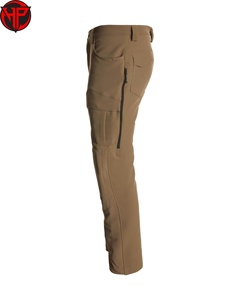 Coyote Brown Solid Dark Tactical Lightweight Hunting Pants for <b>Men</b> 4-Way <b>Stretch</b> Breathable Water Resistant Mid Flat Outdoor OEM - Product Image 2