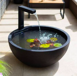 Fontaine d'eau en Fiberstone GOL Pottery, pots à fleurs écologiques modernes, jardinières, couleur personnalisée, plusieurs tailles, utilisation intérieure/extérieure. - Product Image 2