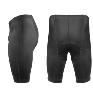 Shorts de cyclisme ajustés noirs pour hommes, anti-humidité, en Spandex et Polyester, longueur courte, avec bretelles, pour adultes - Product Image 1