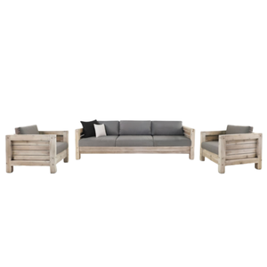<b>Sofa</b> for residential living room made of teak wood with soft and durable foam, modern design, equipped with <b>pillows</b> - Product Image 6