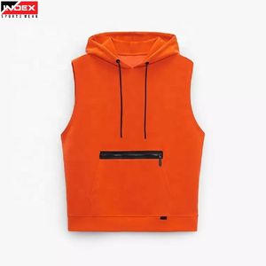 Sudadera sin mangas de alto rendimiento para hombre, chaleco con capucha ligero para gimnasio, ropa de entrenamiento para uso activo. - Product Image 1