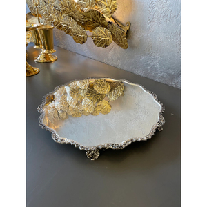 Support à gâteau en métal finition couleur argent, très vendu, de forme ronde, pour table, vaisselle d'hôtel, accessoires décoratifs pour gâteaux - Product Image 6