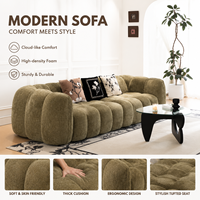 Canapé modulaire carré moderne personnalisable pour appartement, avec rembourrage en mousse compressée, design de chaise de sol relaxante