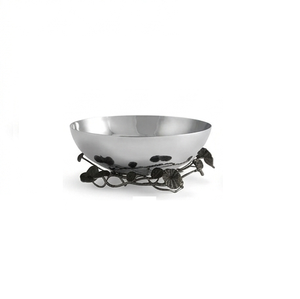 Bol en métal fait main de style post-moderne avec support en forme de branche, design vintage, pour une utilisation décorative, bol de service - Product Image 2