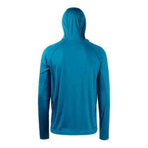 Camiseta Deportiva de Manga Larga con Capucha Azul para Hombre, Absorbe la Humedad, Transpirable, de Secado Rápido, Ajustada, para Todas las Temporadas - Product Image 2