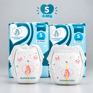 ผ้าอ้อมเด็กพรีเมียม ไซส์ S 4-8 กก. เนื้อผ้านุ่มพิเศษ ซึมซับดีเยี่ยม ป้องกันผื่นระคายเคือง ระบายอากาศได้ดี - Product Image 1