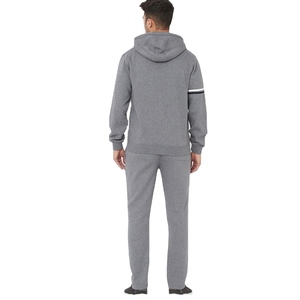 Men's Winter Casual Full-Zip Breathable Streetwear Tracksuit 100% Cotton Custom Logo Patchwork Zip - Product Image 6