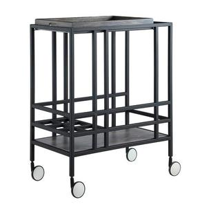 High On Sale Durable Black Stainless Steel Hotel <b>Trolley</b> For <b>Serving</b> Use 4 Wheels Style Durable Hotel <b>Serving</b> <b>Trolley</b> - Product Image 1