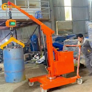 1.5 Ton Mini Hydraulic Electric Floor Crane 3.8m Height Dual Hydraulic System 360 Rotating Naltako NCC-1500 - Product Image 6