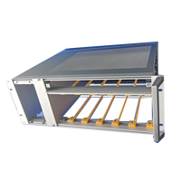 RDEKONO Aluminium 3U 6U Ukuran Kustom 19 Inch Chassis Server Horizontal Rail Blank Chassis Produsen OEM dengan Anodized