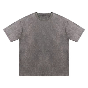 Camisetas de Hombre 2026, Estilo Casual, Cuello Redondo, Manga Corta, Holgadas, Lisas, Vintage, Básicas, para Verano - Product Image 5