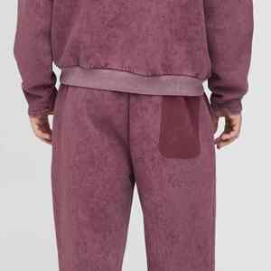 Ensemble de survêtement homme personnalisé avec logo OEM 2026 – Prix de gros – Style streetwear délavé et vieilli – Survêtement respirant - Product Image 5