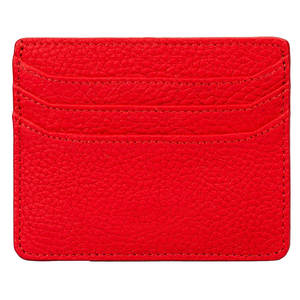 Tarjetero de Cuero a Precio de Fábrica, Color Sólido, Nuevo Diseño, Tarjetero de Cuero con Logotipo Personalizado, Empaque de Tarjetero de Cuero, MOQ Bajo - Product Image 1