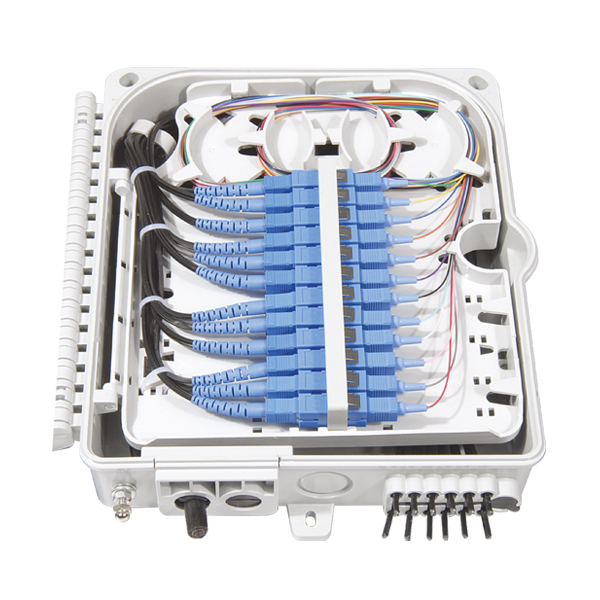 Damu FTTH Outdoor Indoor 2 8 16 24 48 Core IP65 Waterproof Fiber Optic Distribution Point ODB Fiber Terminal Box Wall/Pole