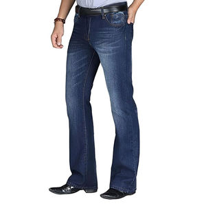 Pantalones Vaqueros de Mezclilla Sostenibles para Hombre, de Alta Calidad, Personalizados, Rectos, OEM, Azul Oscuro, Estilo Casual, Creativo, Nuevo Diseño Acampanado - Product Image 6