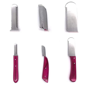 Juego de Cuchillos para Peluquería Canina, 6 Herramientas de Acero Inoxidable con Mango de Plástico Antideslizante y Ecológico - Product Image 1