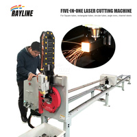 Machine de découpe laser à fibre CNC 2000W pour tubes carrés, ronds et galvanisés, découpeuse laser industrielle pour métaux
