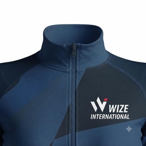 Veste de course personnalisée pour femme, coupe régulière, extensible dans quatre directions, en Spandex/Nylon, respirante, séchage rapide, col montant, fermeture éclair intégrale, idéale pour le yoga - Product Image 4