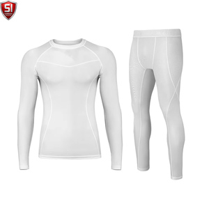 Ensemble Rash Guard Respirant et Écologique à Compression, Manches Longues, Imprimé, Combinaison MMA, Tenue d'Entraînement de Grappling pour la Gym - Product Image 4