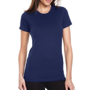T-shirt rose à col rond pour femme, 100 % coton, coupe classique, couleur unie, décontracté, respirant, tricoté, sans manches, été - Product Image 3