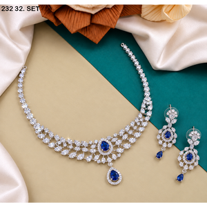 Collier en diamant américain MIJ pour femme, collier de luxe en diamant AD, ensemble de colliers en diamant pour soirée, imitation de diamant pour mariée, vente en gros - Product Image 3