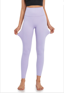 Women's High Waist Full Length Leopard Print Spandex <b>Knitted</b> <b>Leggings</b> Breathable Quick Dry Stretch Seamless Eco-Friendly 220g - Product Image 3