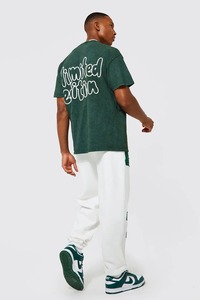 oversized drop shoulder loose fit t shirt mens heavy cotton streetwear blank tshirt custom logo manufacturer supplier bulk - Product Image 2