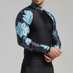 <b>Men's</b> UV Protection 50+ Rash Guard <b>Compression</b> <b>Shirt</b> with Quick Dry & Anti-Bacterial Features Customizable Logo & Colours - Product Image 1