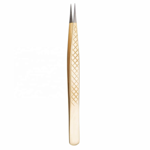 Pince à cils professionnelle pour extensions de cils, pointe en fibre courbée pour isolation des cils 896 - Product Image 6
