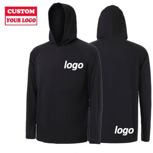 เสื้อฮู้ดตกปลาแบบสั่งทำพิเศษ ระบายอากาศได้ดี ป้องกันรังสียูวี UPF 50+ สำหรับผู้ชาย พร้อมหน้ากากในตัว แขนยาว - Product Image 3