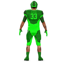 Conjunto de Uniforme de Fútbol Americano Personalizado, Impresión por Transferencia de Calor, Poliéster/Algodón, Unisex, Cintura Elástica, Número de Equipo Personalizado para - Product Image 2