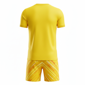 ชุดฟุตบอลแบบ unisex พร้อมกางเกงขาสั้น ชุดแข่งขันและฝึกซ้อมแบบสองชิ้น แห้งเร็ว ชุดกีฬาฟุตบอล รับผลิตตามแบบ OEM - Product Image 2