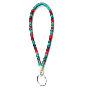 Cordones de mano y correas para llaves de 9 pulgadas con cuentas de semillas de colores y diseño - Product Image 1