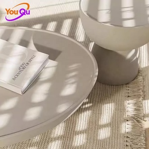 现代简约组合椭圆形矮桌咖啡桌，适合小公寓客厅 - Product Image 3