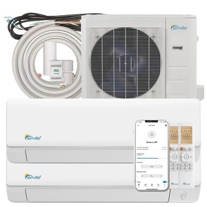 เครื่องปรับอากาศแบบแยกส่วน 2 โซน 18000 BTU ลดราคาพิเศษ ระบบทำความเย็นเร็ว ประหยัดพลังงาน สำหรับบ้าน สำนักงาน โรงแรม ขายส่ง - Product Image 5