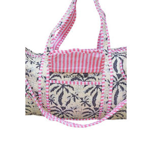 Bolso de Viaje Acolchado de Algodón Trend Nomad Bloom, Estilo Vintage, Grande, Ecológico, con Cierre, Hecho a Mano, Tipo Duffle, Suave, para Mujer, Otoño - Product Image 4