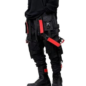 Pantalon cargo techwear pour homme, streetwear tactique, joggers hip hop, multi-poches, rubans, pantalon de jogging urbain cyberpunk, extérieur - Product Image 5