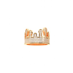 Iced Out Crown Design Diamond Sterling Silver Luxury Adjustable <b>Ring</b> <b>for</b> <b>Men</b> and Women IGI Certified Trendy Style - Product Image 2