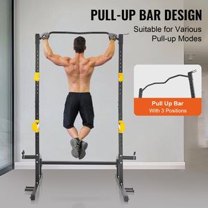 Supporto Pieghevole per Squat Multifunzionale con Gancio per Barra, per Conservazione Pesi, Regolabile per Uso Domestico - Product Image 2