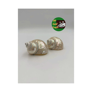 Prix d'usine Vietnam Tropical Luxury Napkin Ring Coastal Hotel Dining Elegant Conch Shell Mirror Eco-Friendly Handmade 10ml - Product Image 1