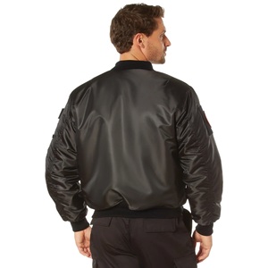 Men's Embroidered <b>Pilot</b> Bomber <b>Jacket</b> – Olive Green Flight <b>Jacket</b> with with Patches for Autumn Casual Wear MA-1 Flight <b>Jacket</b> - Product Image 4