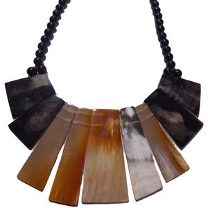 Collares de cuerno de regalo de Navidad para niñas y mujeres, joyería Natural ecológica, cuerno de buey de Búfalo, collares para niñas y mujeres, joyería - Product Image 1