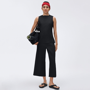 Conjunto de Ropa Deportiva Ligera de Algodón para Mujer, Estilo Urbano, Informal, Lujoso y Moderno, de 2 Piezas, para Verano - Product Image 4